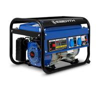 EBERTH 2200 Watt Groupe electrogene Generateur electrique portable, Moteur à Essence 5,5 CV, 4 Temps, 2x 230V, 1x 12V, Démarrage par Câble, Régulateur Tension Automatique AVR, Sécurité Niveau d'huile