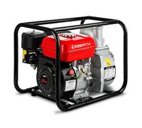 EBERTH 3"" Pompe à eau thermique (60.000 l/h, 6,5 CV Moteur à essence, 30m Hauteur de refoulement, 7m Hauteur d'aspiration)