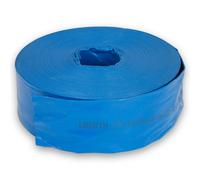 EBERTH 3" Tuyau plat de jardin pour pompes en longueur de 50m, 3 pouces, diamètre 76mm, flexible, PVC résistant, tuyau industriel