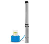 EBERTH 4" Pompe de puits profond Pompe de puits en acier inoxydable, électrique 1100W, diamètre de la pompe 4 pouces (10cm), filetage de raccordement 1 1/2 pouce