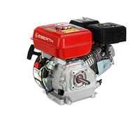 EBERTH 6,5 CV Moteur à essence Moteur de remplacement pour motoculteur thermique arbre 20 mm Ø, sécurité niveau d'huile, 4 temps, 1 cylindre, 196 ccm cylindrée, refroidissement air démarrage câble