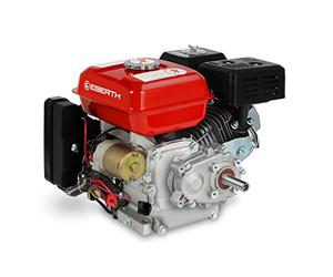 EBERTH 6,5 CV Moteur Thermique à Essence Moteur de Kart avec Réducteur 2:1, Arbre de 20 mm Ø, Démarreur Électrique, Sécurité Contre Manque d'huile, 4 Temps, 1 Cylindre, 196 CC Cylindrée