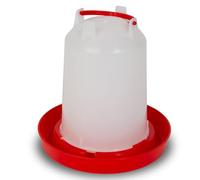 EBERTH Abreuvoir pour volailles d'une capacité de 1,5 L, Distributeur d'eau Automatique, PP copolymère, Accessoire pour exploitations agricoles, poignée de Transport, pour Poules