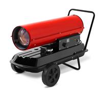 EBERTH Canon de chaleur direct 30 kW, soufflerie de chauffage diesel/fioul, débit d'air 600 m³/h, réservoir de 33 L, indicateur de niveau, protection contre la surchauffe, sécurité de flamme, roues