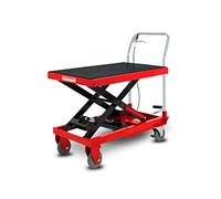 EBERTH Chariot Élévateur à Ciseaux Table Élévatrice Capacité de 150kg (Acier, Roues Robustes et Silencieuses, Table 708x450mm, Hauteur de Levage 225-700mm, Pédale de Levage, Poignée de Descente)