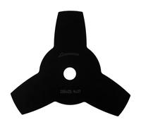 EBERTH Couteau à broyer Ø 255mm, alésage Ø 25,4mm, 3 dents, acier inoxydable, couteau à broyer Pièce de rechange pour coupe-herbe Débroussailleuse Motofaucheuse