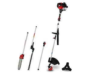 EBERTH Débroussailleuse à Essence, Multitool 4 en 1 avec Tronçonneuse, Rallonge, Taille-haie, Tête à Fil et Lame à Trois Dents, 52CC, 2,2kW, Moteur 3CV pour Débroussailleuse Thermique