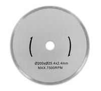 EBERTH Disque à tronçonner diamanté pour la pierre, le béton et le carrelage, Disque diamant de 200 mm de diamètre, alésage de 25,4 mm, épaisseur de 2,4 mm, pour granit, céramique, marbre