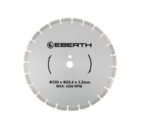 EBERTH Disque à tronçonner Disque diamant pour la pierre, le béton, le carrelage et le grès cérame, disque diamant de 350mm de diamètre, alésage 25,4mm