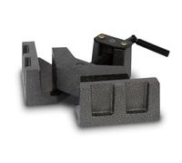 EBERTH Etau d'angle 90 degrés, serrage d'angle, largeur de mâchoire 104mm, largeur de serrage 60mm, serre-joint à onglet en fonte massive, soudage de métaux, bois, hauteur de mâchoire 34mm