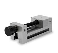 EBERTH Etau de précision avec broche, largeur des mors 100mm, force de serrage maximale 125mm, hauteur des mors 45mm, en acier robuste, professionnel, pour divers travaux, étau d'atelier