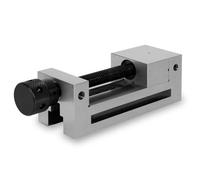 EBERTH Etau de précision avec broche, largeur des mors 73mm, force de serrage maximale 100mm, hauteur des mors 35mm, en acier robuste, professionnel, pour divers travaux, étau d'atelier