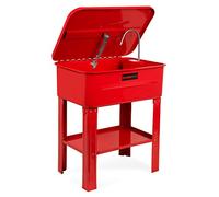 EBERTH Fontaine de Dégraissage des Pièces Mécaniques avec Pompe et Grand Bac de Lavage de 80L, Fontaine de Nettoyage Professionnel pour Atelier mécanique, Appareil électrique avec Débit de 10L/Min