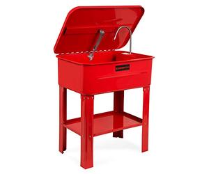 EBERTH Fontaine de Dégraissage des Pièces Mécaniques avec Pompe et Grand Bac de Lavage de 80L, Fontaine de Nettoyage Professionnel pour Atelier mécanique, Appareil électrique avec Débit de 10L/Min