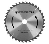EBERTH Lame de Scie Circulaire en Acier avec Dents en Carbure pour la Coupe du Bois (Diamètre 254mm, Alésage 30mm, Épaisseur de la Lame 1.8mm, Largeur de Coupe 2.8mm, 36 Dents, RPM Max. 7000)