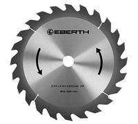 EBERTH Lame de Scie Circulaire en Acier avec Dents en Carbure pour la Coupe du Bois (Diamètre 315mm, Alésage 30mm, Épaisseur de la Lame 2.0mm, Largeur de Coupe 3.0mm, 24 Dents, RPM Max. 6000)