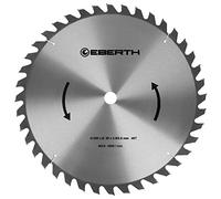 EBERTH Lame de Scie Circulaire en Acier avec Dents en Carbure pour la Coupe du Bois (Diamètre 450mm, Alésage 30mm, Épaisseur de la Lame 2.5mm, Largeur de Coupe 3.5mm, 40 Dents, RPM Max. 3500)