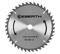 EBERTH Lame de scie circulaire Lame de scie circulaire Lame de scie circulaire en acier avec dents en métal dur pour la coupe du bois (diamètre 210mm, alésage 16mm, épaisseur de lame 1.6mm)