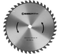 EBERTH Lame de Scie Circulaire en Acier avec Dents en Carbure pour la Coupe du Bois (Diamètre 450mm, Alésage 30mm, Épaisseur de la Lame 2.5mm, Largeur de Coupe 3.5mm, 40 Dents, RPM Max. 3500)