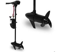 EBERTH Moteur hors-bord, électrique, 50 lbs, 12 V, sans permis, 5 vitesses avant, 3 vitesses à l'arrière, moteur de bateau