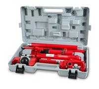 EBERTH Presse à carrosserie hydraulique avec Puissance 10T, kit de débosselage Complet Comprenant Une Presse, 7 pièces de Pression, Un écarteur, Une Mallette, Outillage Automobile Professionnel