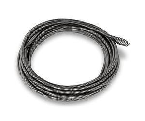 EBERTH Spirale 7,6m Pièce de Rechange pour Nettoyeur de Tuyaux Machine de Nettoyage de Tuyaux Électrique, Métal, Boring Bulb Cutter Tête, Diamètre 11mm, pour 2 à 5cm de diamètre de tuyau