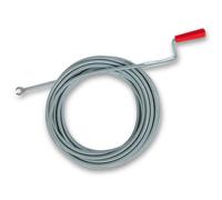 EBERTH Spirale de nettoyage de tuyaux 10m de long et Ø 9mm, spirale d'évacuation efficace pour tuyaux à partir de Ø 40mm, tête de forage en forme de griffe avec Ø 20mm