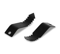 EBERTH Tête de coupe à fourche dentelée pour machine de nettoyage de tubes, Arrow Cutter pour tubes de Ø 50-125mm, accouplement M6, acier, laqué, inoxydable