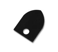 EBERTH Tête de perçage à lames pour machine de nettoyage de tubes, Spade Cutter pour tubes de Ø 50-125mm, accouplement M6, Ø tête de perçage 25mm, acier inoxydable
