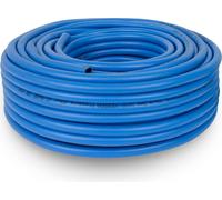 EBERTH Tuyau d'air comprimé Tuyau en tissu Tuyau d'air en 50m de long, tuyau de compresseur avec 10mm x 14,5mm de diamètre (intérieur x extérieur)