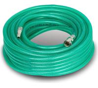 EBERTH Tuyau d'air comprimé Tuyau en tissu Tuyau d'air, longueur 20m, tuyau de compresseur avec diamètre 10mm x 14mm (intérieur x extérieur), raccord 3/8