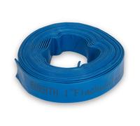 EBERTH Tuyau plat 1" Tuyau de jardin pour pompes en longueur de 10 m, 1 pouce, diamètre 25 mm, flexible, PVC résistant, tuyau industriel