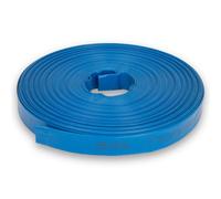 EBERTH Tuyau plat 1" Tuyau de jardin pour pompes en longueur de 50m, 1 pouce, diamètre 25mm, flexible, PVC résistant, tuyau industriel