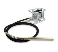 EBERTH Vibreur de béton Vibreur de bouteille Compresseur de béton électrique 1500W, longueur de tuyau 6m, bouteille vibrante renforcée en acier de 45mm de diamètre