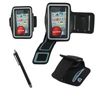 ebestStar - Brassard Sport pour iPhone 4, 4S Apple, Etui Housse Protection Téléphone, Accessoire Antichoc + Stylet, Noir