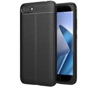 ebestStar - Coque Compatible avec ASUS Zenfone 4 Max ZC554KL (Pro, Plus) Etui Housse Silicone TPU Souple Anti-Choc Motif Cuir Anti-dérapante, Noir [Appareil: 154 x 76.9 x 8.9mm, 5.5'']