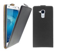 ebestStar pour Huawei Honor 5C - Housse Coque Etui à rabat PU cuir ULTRA FINE (ultra slim case), Couleur Noir