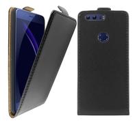 ebestStar - Coque Compatible avec Huawei Honor 8 Etui Housse PU Cuir Rabat Ultra Fin (Ultra Slim Case), Noir [Appareil: 145.5 x 71 x 7.5mm, 5.2'']