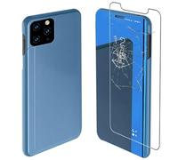 ebestStar - Coque Compatible avec iPhone 11 Apple Etui View Clear Housse Cover Miroir, Bleu + Film Protection écran Verre Trempé [NB: Lire Description] [iPhone: 150.9 x 75.7 x 8.3mm, 6.1'']
