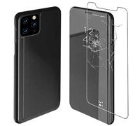 ebestStar - Coque Compatible avec iPhone 11 Apple Etui View Clear Housse Cover Miroir, Noir + Film Protection écran Verre Trempé [NB: Lire Description] [iPhone: 150.9 x 75.7 x 8.3mm, 6.1'']