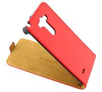 ebestStar - Coque Compatible avec LG G3 D855 Etui Housse PU Cuir Rabat Ultra Fin (Ultra Slim Case), Rouge [Appareil: 145.5 x 74.6 x 9.1mm, 5.5'']