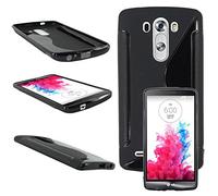 ebestStar - Coque Compatible avec LG G3 D855 Etui Housse Silicone Gel TPU Souple Motif S-Line, Noir [Appareil: 145.5 x 74.6 x 9.1mm, 5.5'']