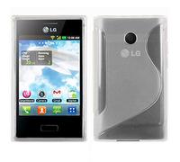 ebestStar - Coque Compatible avec LG Optimus L3 E400 Etui Housse Silicone Gel TPU Souple Motif S-Line, Transparent [Appareil: 102.6 x 61.6 x 11.9mm, 4.3'']