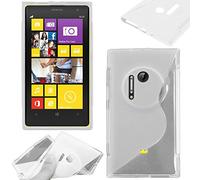 ebestStar - Coque Compatible avec Nokia Lumia 1020 Etui Housse Silicone Gel TPU Souple Motif S-Line, Transparent [Appareil: 130.4 x 71.4 x 10.4mm, 4.5'']