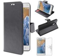 ebestStar - Coque Compatible avec Nokia Nokia 3 Etui PU Cuir Housse Portefeuille Porte-Cartes Support Stand, Noir + Film Protection écran Verre Trempé [Appareil: 143.4 x 71.4 x 8.5mm, 5.0'']