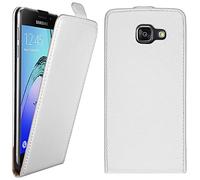 ebestStar - Coque Compatible avec Samsung A5 2016 Galaxy SM-A510F Etui Housse PU Cuir Rabat Ultra Fin (Ultra Slim Case), Blanc [Appareil: 144.8 x 71 x 7.3mm, 5.2'']