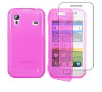 ebestStar - Coque Compatible avec Samsung Ace Galaxy S5839i, S5830, S5830i Etui Housse Silicone Gel Portefeuille, Rose [Appareil: 112.4 x 59.9 x 11.5mm, 3.5'']