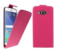 ebestStar - Coque Compatible avec Samsung J5 Galaxy SM-J500F (2015) Etui Housse PU Cuir Rabat Flip, Rose [Appareil: 142.1 x 71.8 x 7.9mm, 5.0'']