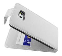 ebestStar - Coque Compatible avec Samsung S6 Galaxy SM-G920F, G920 Etui Housse PU Cuir Rabat Flip, Blanc [Appareil: 143.4 x 70.5 x 6.8mm, 5.1'']