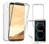 ebestStar - Coque Compatible avec Samsung S8 Galaxy Etui Housse Silicone Gel Intégrale Avant et Arrière, Transparent + 2 Film Protection écran en Pet [Appareil: 148.9 x 68.1 x 8mm, 5.8'']